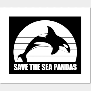 Save the Sea Pandas Posters and Art